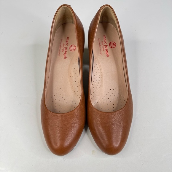 Marc Joseph New York Midtown Brown Leather Pump Size 8 - Picture 3 of 7